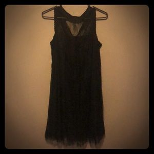 Black lace dress